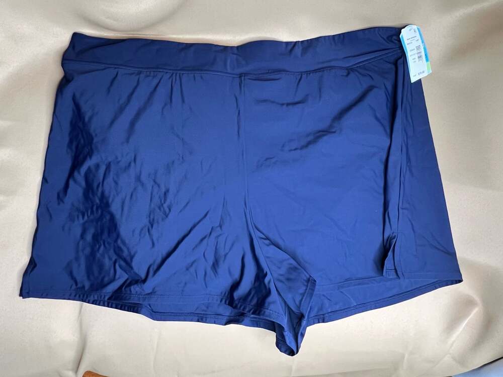Swim Solutions Navy Blue Swim Shorts 24W NWT